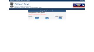 
                            6. Forgot Login Password - Indian Passport | Passport
