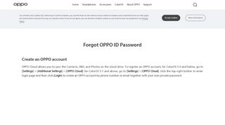 
                            2. Forgot OPPO ID Password | OPPO Global - Oppo Support