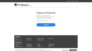 
                            3. Forgot Password | AfroRomance