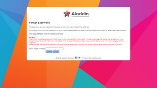 
                            7. Forgot password - Aladdin Schools