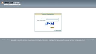 
                            2. Forgot Password? - Amrita Vidya - Parent Portal