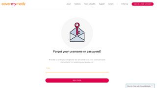 
                            3. Forgot Password | CoverMyMeds, The Leader In Electronic ...