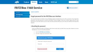 
                            3. Forgot password for the FRITZ!Box user ... - AVM International