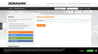 
                            1. Forgot password - Futuremark