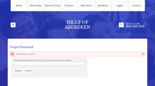 
                            2. Forgot Password - Hills of Aberdeen