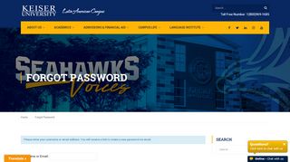 
                            7. Forgot Password - Keiser University