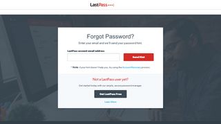 
                            9. Forgot Password? | LastPass