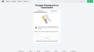 
                            4. Forgot Password or Username? - Roblox