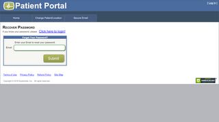 
                            4. Forgot Password Page - Patient Portal - Systemedx