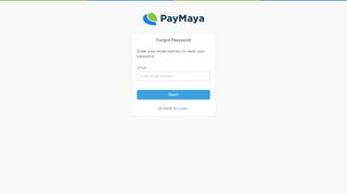 
                            11. Forgot Password | PayMaya