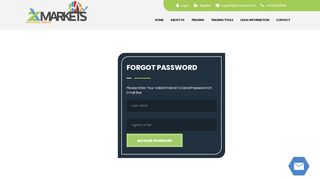 
                            3. Forgot Password - ZXMarkets