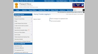 
                            3. Forgot Password/Unlock Account | Passport Seva