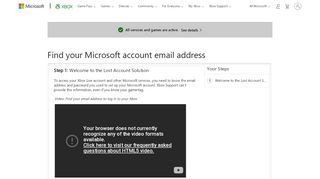 
                            2. Forgot the email address you use to log in to your Xbox ...