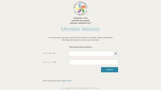 
                            3. Forgot Username - Royal Neighbors of America Member Login