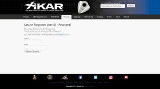 
                            3. Forgot your login? - XIKAR | Warranty Registration
