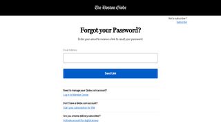 
                            8. Forgot your Password? - BostonGlobe.com Log In