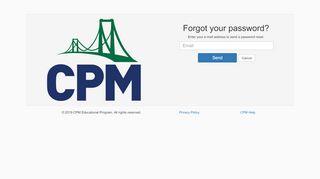 
                            9. Forgot your password? - CPM Sign in