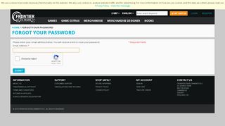 
                            3. Forgot Your Password - frontierstore.net