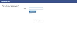 
                            5. Forgot your password? - Kipu Central Login