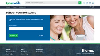 
                            2. Forgot Your Password - Lyca Mobile