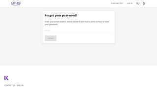 
                            2. Forgot your password? - My Account - Kaplan Test Prep