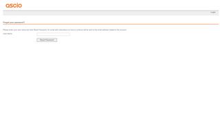 
                            7. Forgot your password? - portal.ascio.com