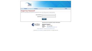 
                            8. Forgot Your Password? - SalesTaxOnline