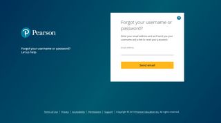 
                            2. Forgot Your Username or Password? - Pearson