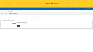 
                            4. Forgotten password - Andhra Bank e-learning