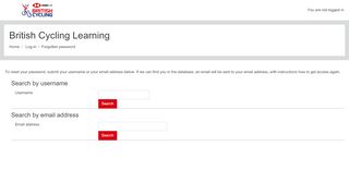 
                            3. Forgotten password - British Cycling
