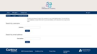 
                            4. Forgotten password - diabetesacademy.ascensia.com