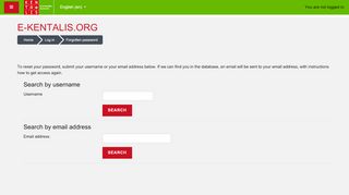 
                            2. Forgotten password - e-kentalis.org