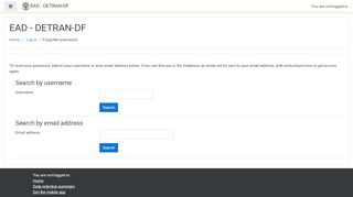 
                            8. Forgotten password - ead.detran.df.gov.br