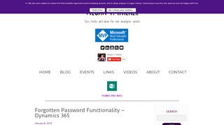 
                            5. Forgotten Password Functionality - Dynamics 365 - Megan V ...