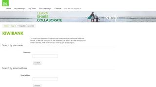 
                            3. Forgotten password - Kiwibank