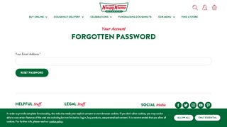 
                            9. Forgotten Password | Krispy Kreme