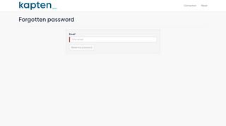 
                            3. Forgotten password - Login - Kapten