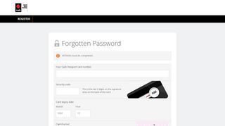 
                            8. Forgotten Password | NAB Traveller Card