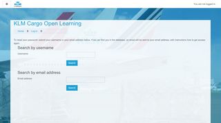 
                            6. Forgotten password - openlearning.klmcargo.com