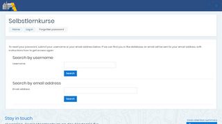 
                            2. Forgotten password - Selbstlernkurse