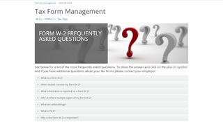 
                            7. Form W-2 FAQ - Tax Form Management