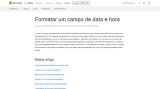 
                            2. Formatar um campo de data e hora - Access