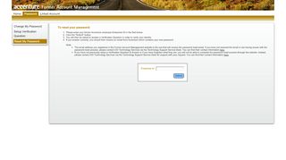 
                            6. Former Account Management - Reset Password - Accenture
