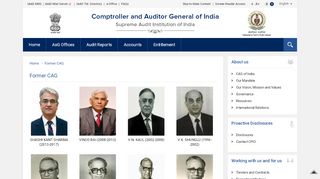 
                            2. Former cag| Comptroller and Auditor General of India