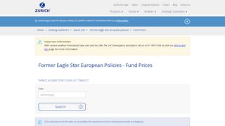 
                            3. Former Eagle Star European Policies - zurich.ie