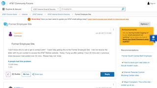 
                            6. Former Employee Site - AT&T Community
