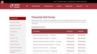 
                            9. Forms - Financial Aid - Yakima Valley College