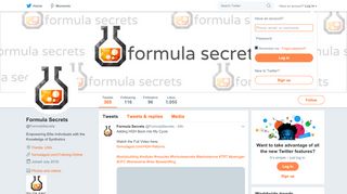 
                            5. Formula Secrets (@FormulaSecrets) | Twitter