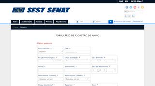 
                            3. FORMULÁRIO DE CADASTRO DE ALUNO - …