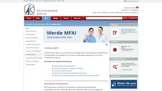 
                            9. Fortbildung MFA - Ärztekammer Berlin